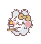 秋を生きるうしゃぎ！！ 黄色（個別スタンプ：38）