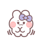 秋を生きるうしゃぎ！！ 紫色（個別スタンプ：2）