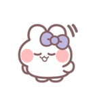 秋を生きるうしゃぎ！！ 紫色（個別スタンプ：11）