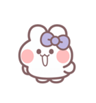 秋を生きるうしゃぎ！！ 紫色（個別スタンプ：12）