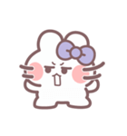 秋を生きるうしゃぎ！！ 紫色（個別スタンプ：24）