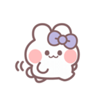 秋を生きるうしゃぎ！！ 紫色（個別スタンプ：26）