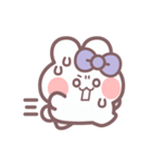 秋を生きるうしゃぎ！！ 紫色（個別スタンプ：27）