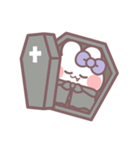 秋を生きるうしゃぎ！！ 紫色（個別スタンプ：35）