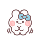 秋を生きるうしゃぎ！！ 水色（個別スタンプ：2）
