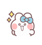 秋を生きるうしゃぎ！！ 水色（個別スタンプ：9）