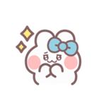 秋を生きるうしゃぎ！！ 水色（個別スタンプ：10）