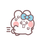 秋を生きるうしゃぎ！！ 水色（個別スタンプ：27）