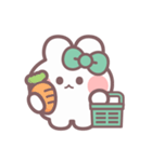 秋を生きるうしゃぎ！！ 緑色（個別スタンプ：5）