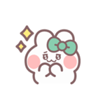 秋を生きるうしゃぎ！！ 緑色（個別スタンプ：10）
