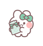秋を生きるうしゃぎ！！ 緑色（個別スタンプ：13）