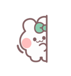 秋を生きるうしゃぎ！！ 緑色（個別スタンプ：15）
