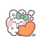 秋を生きるうしゃぎ！！ 緑色（個別スタンプ：21）