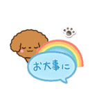 トイプードル【レッド】吹き出し（個別スタンプ：11）