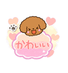 トイプードル【レッド】吹き出し（個別スタンプ：14）