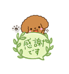トイプードル【レッド】吹き出し（個別スタンプ：25）