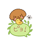 トイプードル【レッド】吹き出し（個別スタンプ：26）