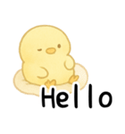 ふわふわひよこ - 毎日穏やかで優しい（個別スタンプ：1）