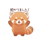 優しい敬語レッサーパンダ（個別スタンプ：3）