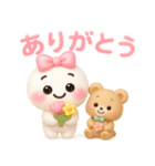 【るるものやさしいじかん♡】Withくまさん（個別スタンプ：13）