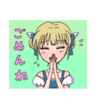 絵描きの子スタンプ（個別スタンプ：7）