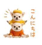 大人かわいい秋の癒しチワワ（個別スタンプ：5）