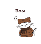 ダウンを着た動物たち 秋冬 英語 english（個別スタンプ：28）