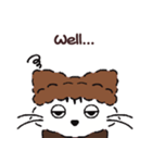 ダウンを着た動物たち 秋冬 英語 english（個別スタンプ：33）