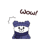 ダウンを着た動物たち 秋冬 英語 english（個別スタンプ：39）
