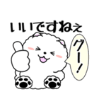 飛び出す！白ふわポメの気づかい（個別スタンプ：14）