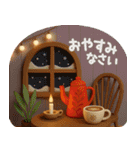 【3D】北欧かわいい日常・冬（個別スタンプ：4）
