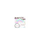 【夏＆雨】ちっちゃすぎる♡おもちのきもち（個別スタンプ：1）