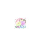 【夏＆雨】ちっちゃすぎる♡おもちのきもち（個別スタンプ：3）