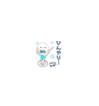 【夏＆雨】ちっちゃすぎる♡おもちのきもち（個別スタンプ：30）