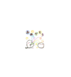 【夏＆雨】ちっちゃすぎる♡おもちのきもち（個別スタンプ：36）