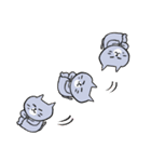 灰色キャットの高貴な生活（個別スタンプ：21）