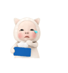 【動く】ネコタオル【使いやすい】（個別スタンプ：8）