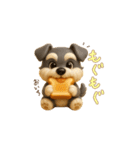 ミニチュアシュナウザー毎日使える◎3D（個別スタンプ：21）