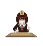 彼女は将棋をする（個別スタンプ：1）