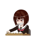 彼女は将棋をする（個別スタンプ：2）