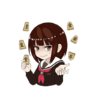 彼女は将棋をする（個別スタンプ：5）