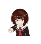 彼女は将棋をする（個別スタンプ：8）