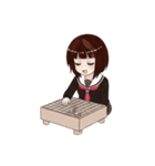 彼女は将棋をする（個別スタンプ：9）