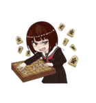 彼女は将棋をする（個別スタンプ：12）