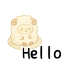 ふわふわの羊 - 毎日優しく穏やかに（個別スタンプ：1）