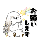 背景が動くシーズー犬「よく使う言葉」NO.1（個別スタンプ：13）
