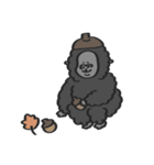 【秋】あきのスタンプ with Gorilla（個別スタンプ：38）