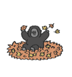 【秋】あきのスタンプ with Gorilla（個別スタンプ：40）