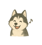 シベリアンハスキー 文字少なめ（個別スタンプ：7）