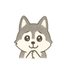 シベリアンハスキー 文字少なめ（個別スタンプ：19）